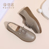 真皮软底女鞋2024秋季新款舒适休闲鞋平底一脚蹬妈妈鞋皮鞋Q2023-2 商品缩略图5