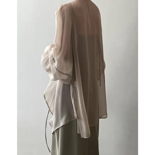 裁缝学苑AS314新中式雪纺防晒衣纸样女装外搭披肩开衫罩衫上衣样板 商品图4