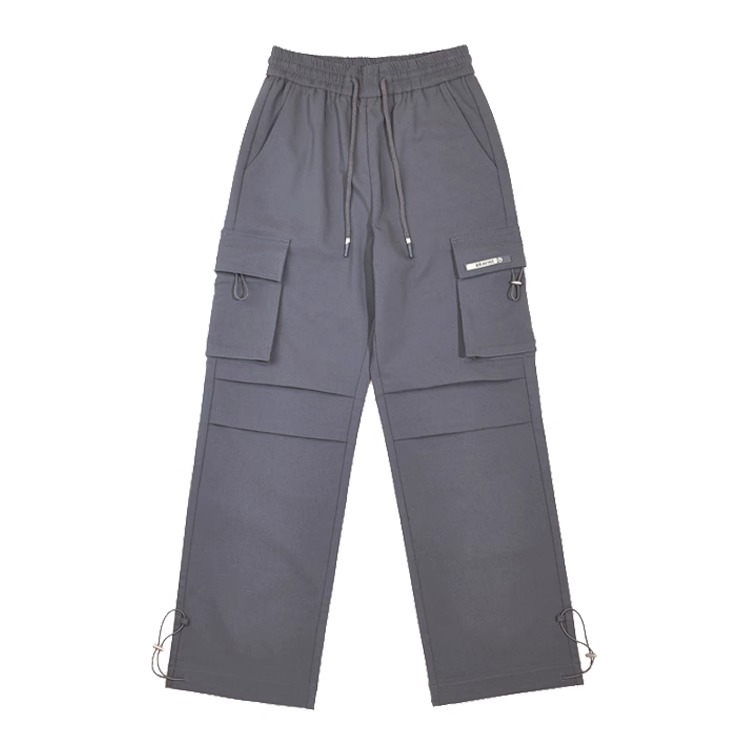 半身缘女裤 秋季松紧腰速干运动直筒工装休闲裤243202P17802584