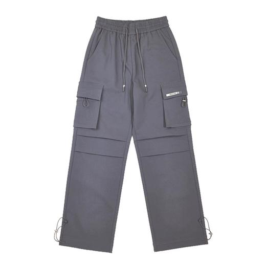 半身缘女裤 秋季松紧腰速干运动直筒工装休闲裤243202P17802584 商品图0