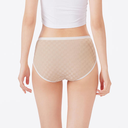 都市丽人内裤舒肤棉三角裤RC泡格提花拉架女士内裤LKT5H5 商品图3