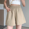 「29.9到手！五色可选」水洗工装短裤女夏季高腰宽松工装裤韩系A字裤外穿薄款三分裤下装 商品缩略图0