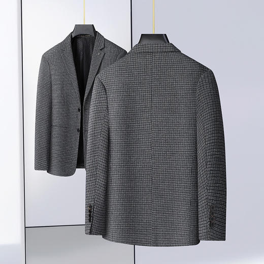 【新款DDS】大依优型大码男装两粒扣西服外套休闲商务加肥加大上衣男士正装潮 商品图3