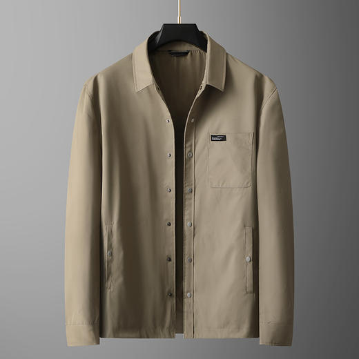 【实体店同款】【新款DPX】大依优型大码男装翻领夹克加肥加大休闲夹克胖子宽松外套上衣 商品图0