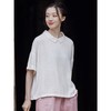 GYH 8563T恤翻领小众独特别致上衣设计感减龄 商品缩略图0