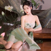 霏慕 只此青绿映荷莲肚兜套装6476  情趣内衣古装仙女装肚兜透视国风角色扮演小青夫妻刺激套装 商品缩略图6