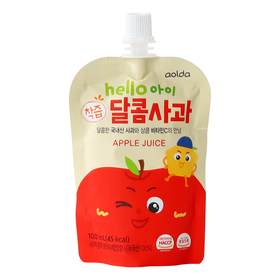 福乐正哈喽小孩苹果汁饮料100ml