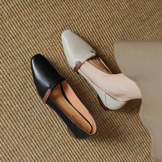 【预售5天】气质粗跟里外软皮，低跟方头通勤休闲鞋单鞋LD&6875 商品图4