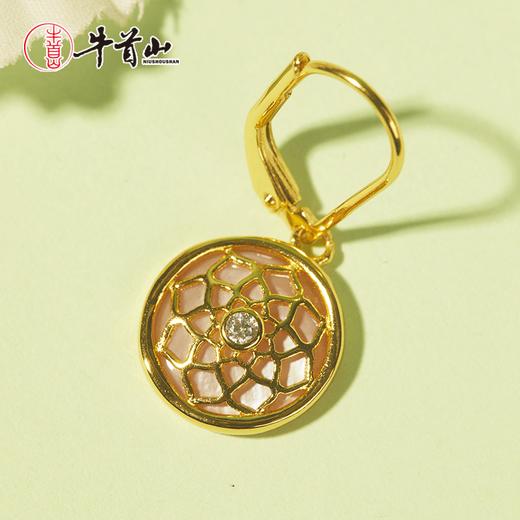 牛首山穹顶星空耳坠925纯银复古轻奢高级感镶锆石送女友闺蜜礼物 商品图3