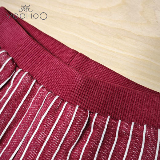 英氏-童衣类（冬）D0英针长裤 绛红 100CM 商品图3