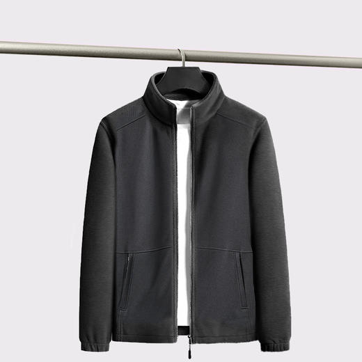 【特大码】【新款DAL】大依优型大码立领开衫卫衣外套拼接男宽松加肥加大码上衣夹克运动潮流 商品图10