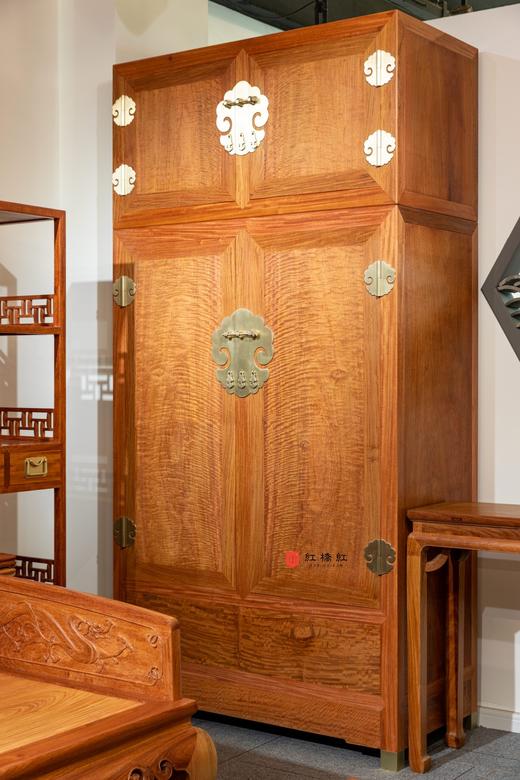 红桥红  家具严选  缅甸花梨（大果紫檀）【236素面 顶箱柜 】 商品图2