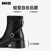 MIO米奥冬季高级感时尚通勤圆头切尔西靴质感高级感靴子女M245695531 商品缩略图4
