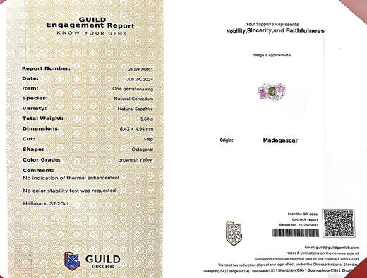 2.2ct 5.82g 蓝宝石戒指 商品图6