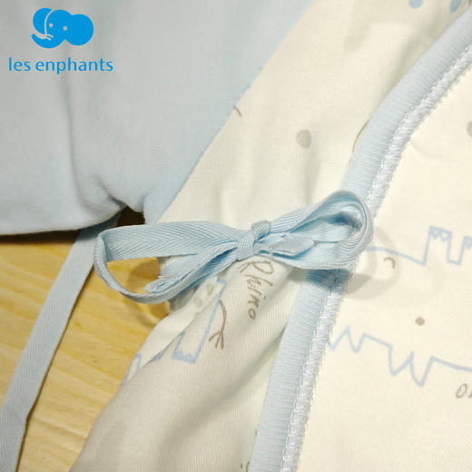 丽婴房-内衣类（秋）G3系带连身装6_浅蓝 商品图2