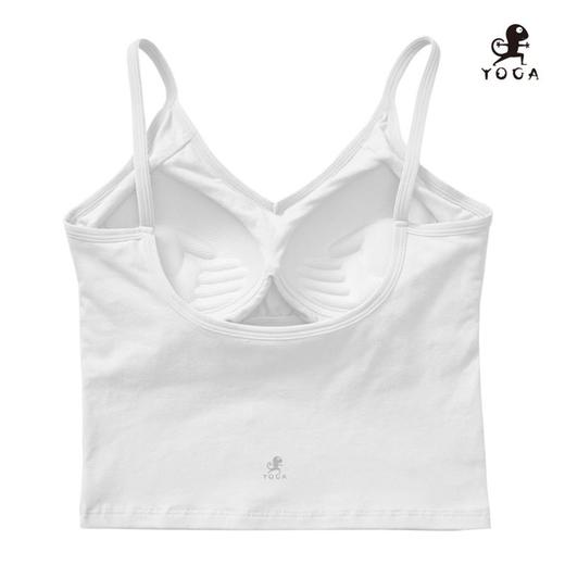 壁虎瑜伽【2108SY066】纯棉大U美背背心（一体式胸垫）【七十二小时发货】 商品图5