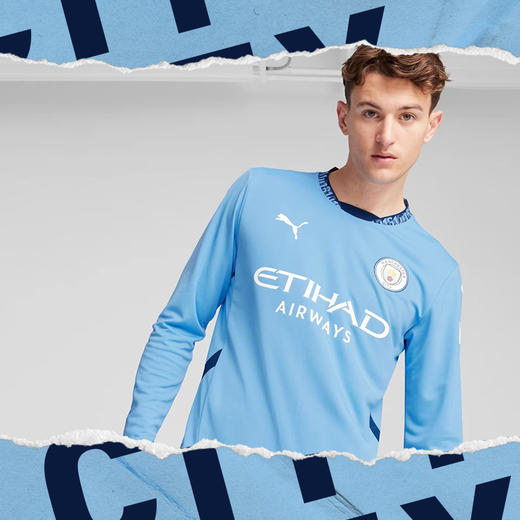小李子PUMA彪马24-25赛季曼城主场球迷版球衣长袖成人男775076 01 商品图1