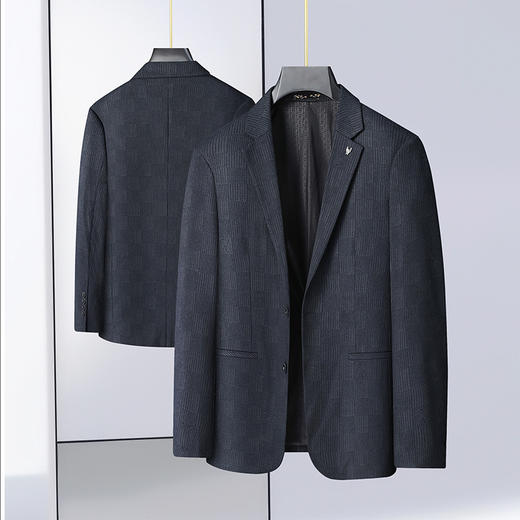 【新款DDS】大依优型大码男装两粒扣西服外套休闲商务加肥加大上衣男士正装潮 商品图4