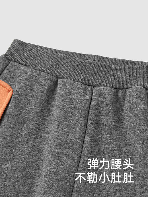 英氏儿童裤子秋季加绒长裤休闲裤男童运动裤2024新款YRKCJ3Q569A 商品图2