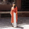绽放582朵/【苏木系列】苎麻苏木植物染胭脂红长款旅行开衫连衣裙 商品缩略图2