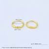 【限时克减150元】足金999.9 空心素圈圆环耳环耳圈(ES00637)（预售产品下单后不退款不退货不换货不补差价） 商品缩略图3