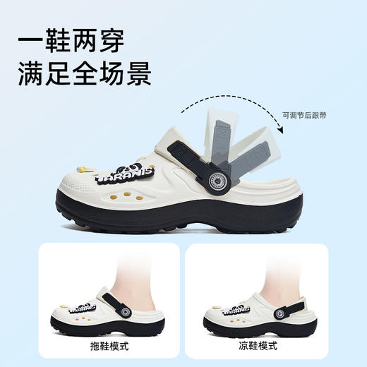 泰兰尼斯童鞋夏季新款儿童洞洞鞋女童凉鞋包头运动拖鞋大童沙滩鞋  F09X4B5226 商品图3