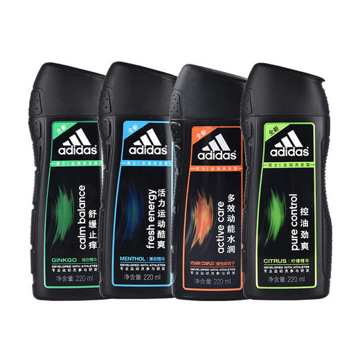 adidas阿迪达斯洗发水男士清爽香味控油去屑洗发露洗头膏220mL 商品图4