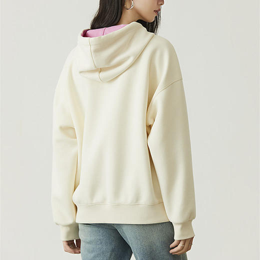 SZ2673连帽卫衣春秋款带兜纯棉女款字母刺绣上衣时尚宽松韩版卫衣 商品图1