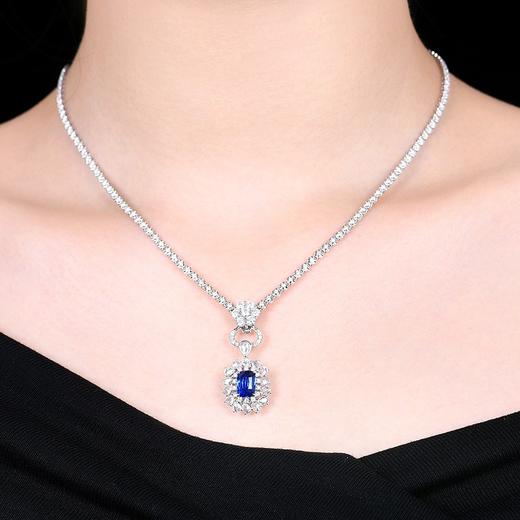 2.09ct 6.64g 蓝宝石戒指吊坠 商品图7