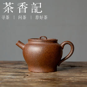 茶香记 老段泥还原烧平盖小壶 气韵饱满 拙味十足 功夫茶具 紫砂壶