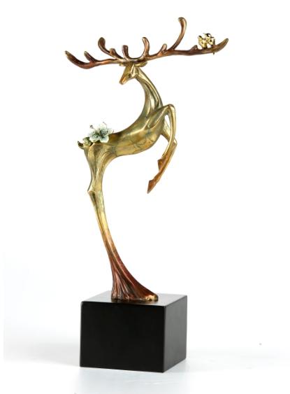 【彼达思】罗比罗丹其乐融融纯铜摆件B款 商品图0