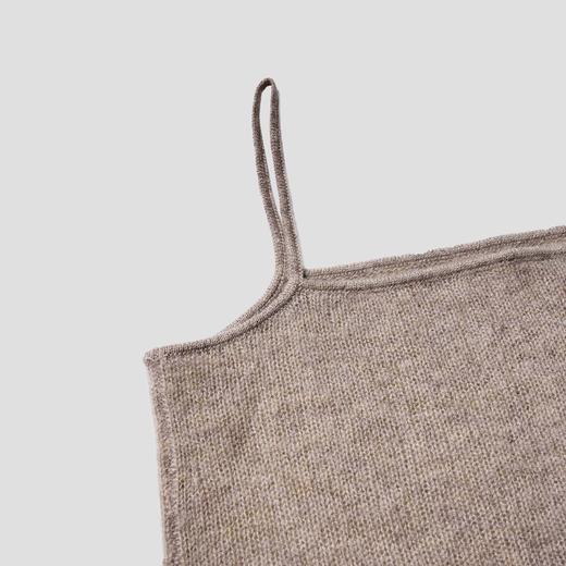 ROMI STUDIO“基础随性”7s羊绒羊毛混纺单边针织背心吊带 432A7114 商品图2