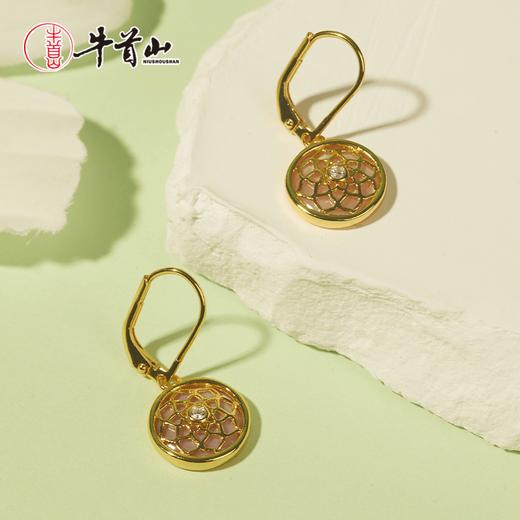 牛首山穹顶星空耳坠925纯银复古轻奢高级感镶锆石送女友闺蜜礼物 商品图2