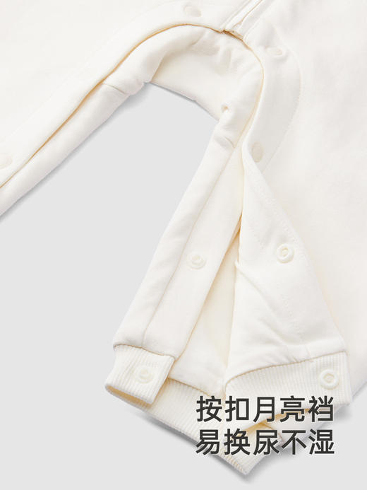 英氏婴儿连体衣秋季长袖外出男童连帽连身衣2024新款YRHFJ3Q556A 商品图4