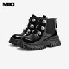 MIO米奥冬季时尚潮流马丁靴酷飒圆头显高短筒百搭女靴M245614446 商品缩略图2