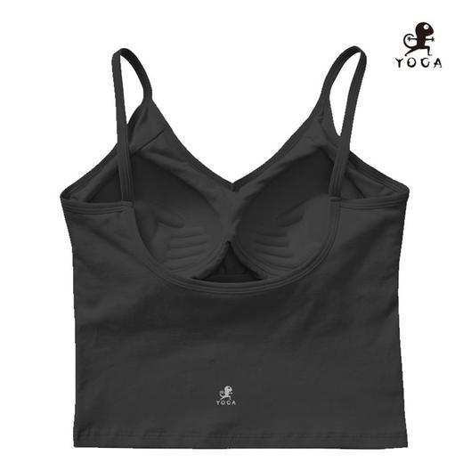 壁虎瑜伽【2108SY066】纯棉大U美背背心（一体式胸垫）【七十二小时发货】 商品图3