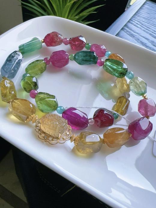 37.32g 原石碧玺手链 商品图0