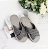 布艺拖鞋INS交叉系列-灰色（男L43-44） 商品缩略图1