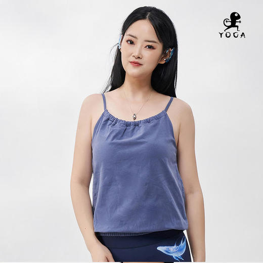 壁虎瑜伽【2408SY293】细吊带宽松背心（可拆卸胸垫）【5天发货】 商品图0