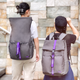 清华文创磁力扣大容量休闲环保双肩包