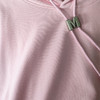 SZ2678短款春秋款女士卫衣纯棉柔软简约纯色宽松连帽款上衣 商品缩略图3