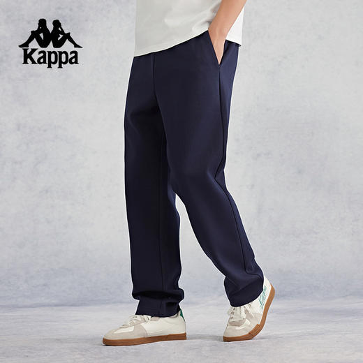 Kappa卡帕背靠背运动跑步长裤男2024新款夏季直筒裤子男款休闲裤K0E52AK21 商品图2