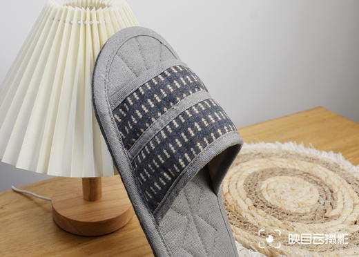 布艺拖鞋INS一字系列-灰色（L43-44） 商品图2