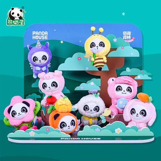 熊猫屋PANDAHOUSE 奇趣森林玩偶公仔 多款可选 商品图3
