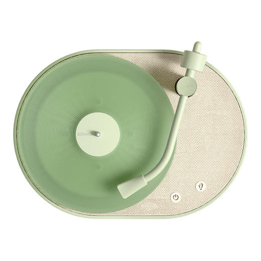 几光蓝牙音箱香薰氛围灯家用便携式无线音乐夜灯仿黑胶唱片转动小音响 BA1-LE 商品图2