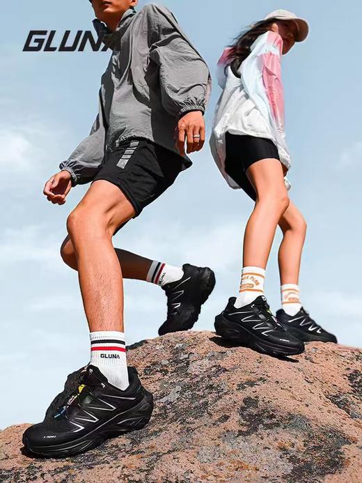 GLUNA哥鲁纳/麒麟3.0户外越野跑鞋男女款红色跑山鞋登山徒步鞋轻便防滑耐磨 商品图3
