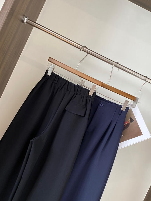 气质条纹翻边裤 商品图2