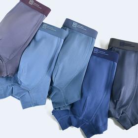 【柔软舒适5条装】男士经典莫代尔棉javascript:;内裤（4-810）