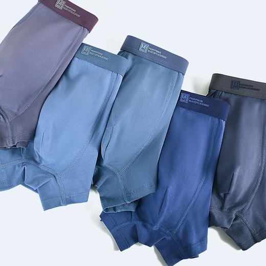 【柔软舒适5条装】男士经典莫代尔棉javascript:;内裤（4-810） 商品图0