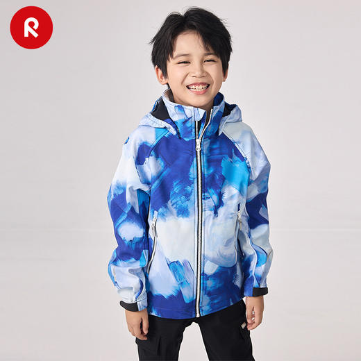 芬兰2024年秋冬新款男女儿童大童拒水防风透湿抓绒软壳夹克 商品图3
